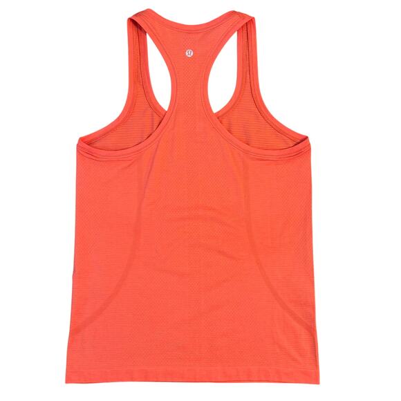 Lululemon Women’s Swiftly Tech Racerback Tank Hip Standard Length Orange Size 8 - Picture 2 of 8